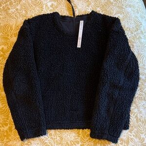 Lululemon Cozy Black Sherpa Sweater